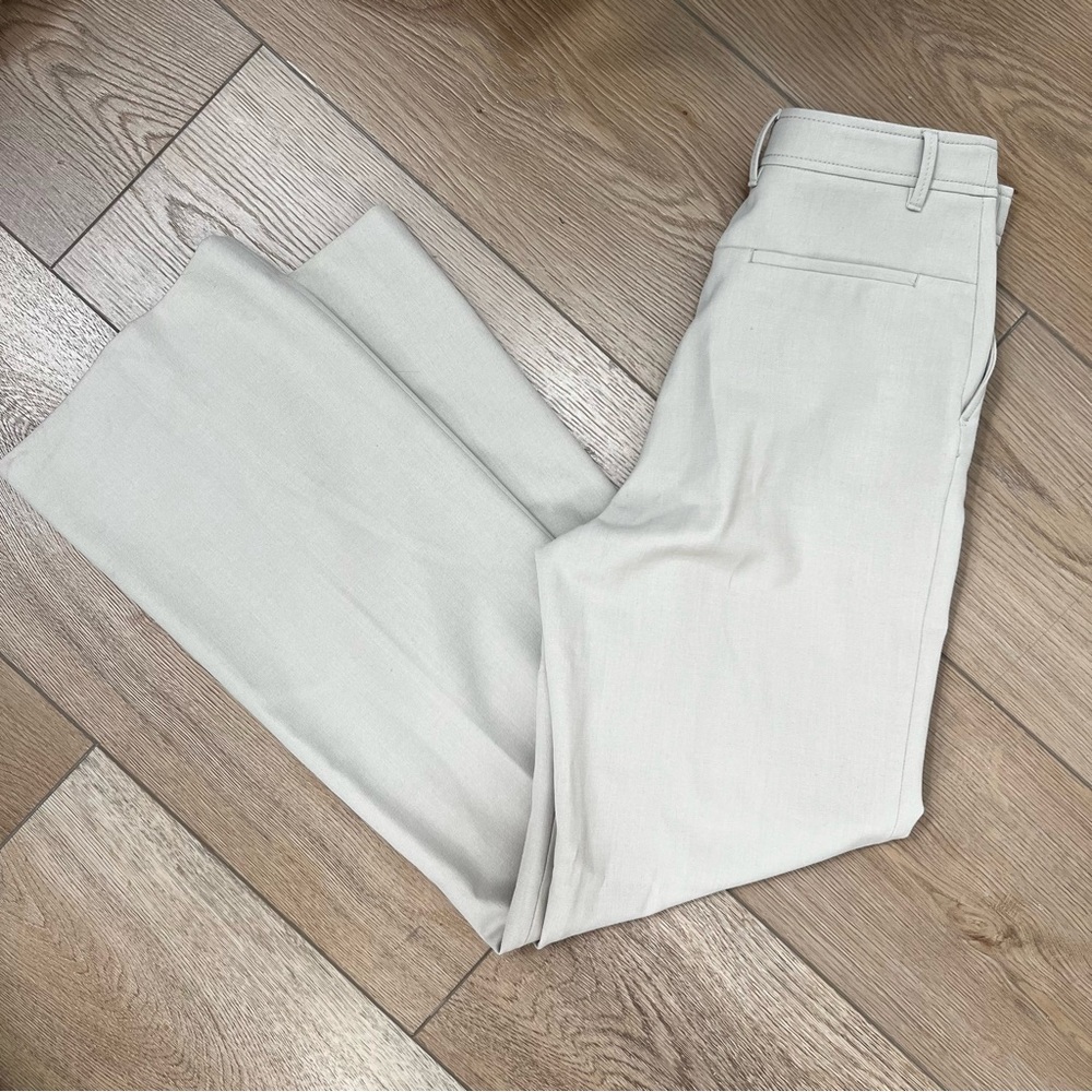 BEIGE HIGH WAIST TROUSERS